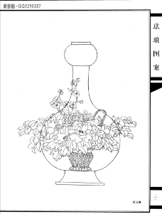 工艺美术白描图《珐琅图案》11图片