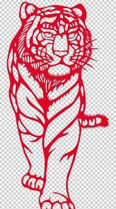 虎 剪纸 虎 剪纸