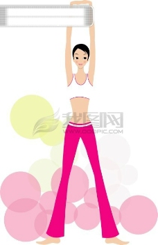女性健身健身女性瑜伽休闲运动健康