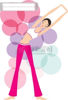 健康女性健身女性瑜伽休闲运动健康