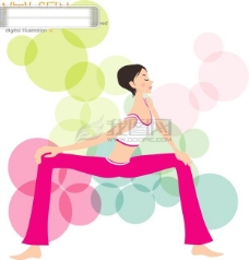 女性健身健身女性瑜伽休闲运动健康