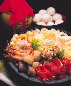 海鲜火锅料理图片