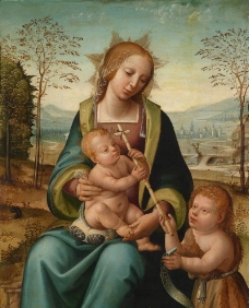 高精度 文艺复兴 古典油画 圣母玛丽亚 宗教图片