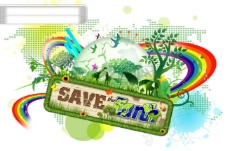 韩国拯救地球创意海报