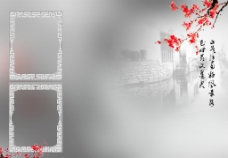 红杏出墙中国风背景模板姑苏小雅篇图片