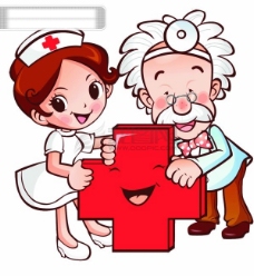 卡通标志卡通医疗医生护士标志