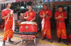 狮艺舞狮舞龙伴奏打鼓中国传统文化表演艺术瑰宝节庆华人华裔图片