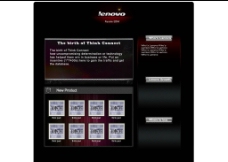 电脑图块黑色网页模板网页设计模块科技电脑联想图片
