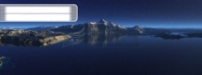 南极洲山水夜景