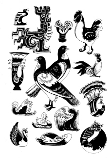 鸟类动物现代装饰动物图案鸟类图片