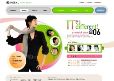 女性MODEL信息介绍_韩国网页模板图片