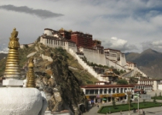 中国西藏布达拉宫西藏拉萨中国宫堡式建筑群藏族古建筑艺术布达拉山吐蕃松赞干布文成公主图片