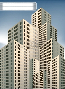 城市楼房矢量图