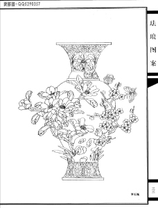 工艺美术白描图《珐琅图案》40图片