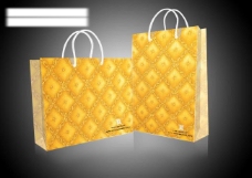 手提袋 vi设计 袋子 纸袋 cis ci 金色 礼品袋图片