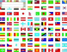 @世界100个世界各国国旗矢量图