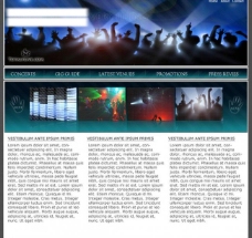 欧美音乐会网页模块设计图片