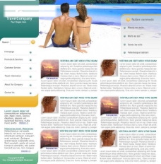 海滩圣地网页设计模块图片