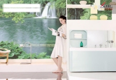 家具广告美女卫浴图片
