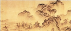 水墨中国风国画山水中国风水墨图片