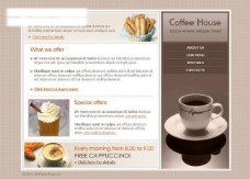 美食 餐厅 网页模版 咖啡屋 泡芙 奶油 奶酪图片